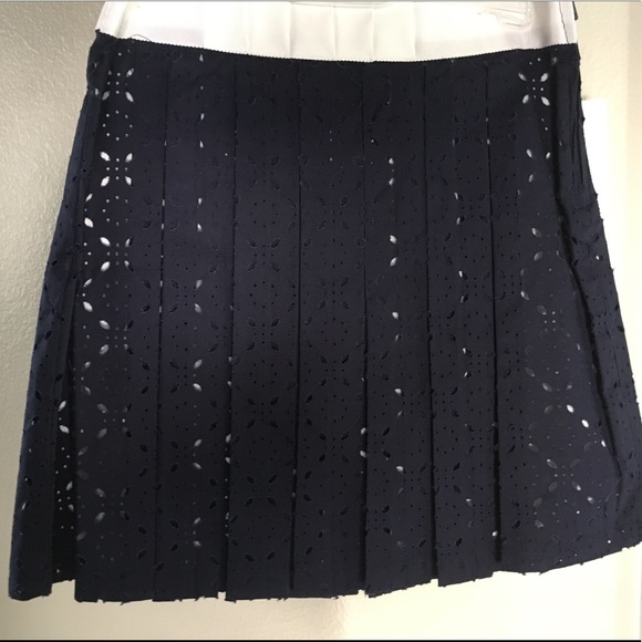 KC Parker by Hartstrings Girls Navy Blue Eyelet skirt - Picture 4 of 7